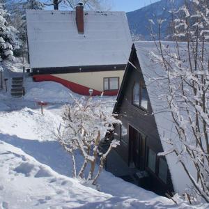 The small holiday village in winter