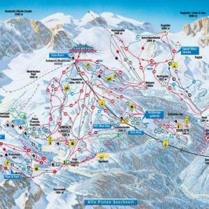 Winter season piste map