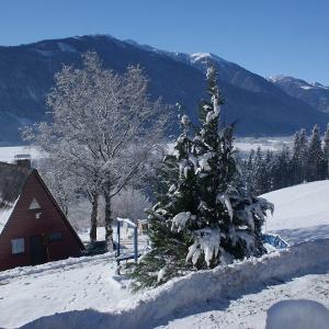 The small holiday village in winter